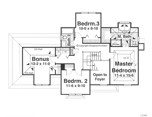 Second Floor image of EMERSON House Plan